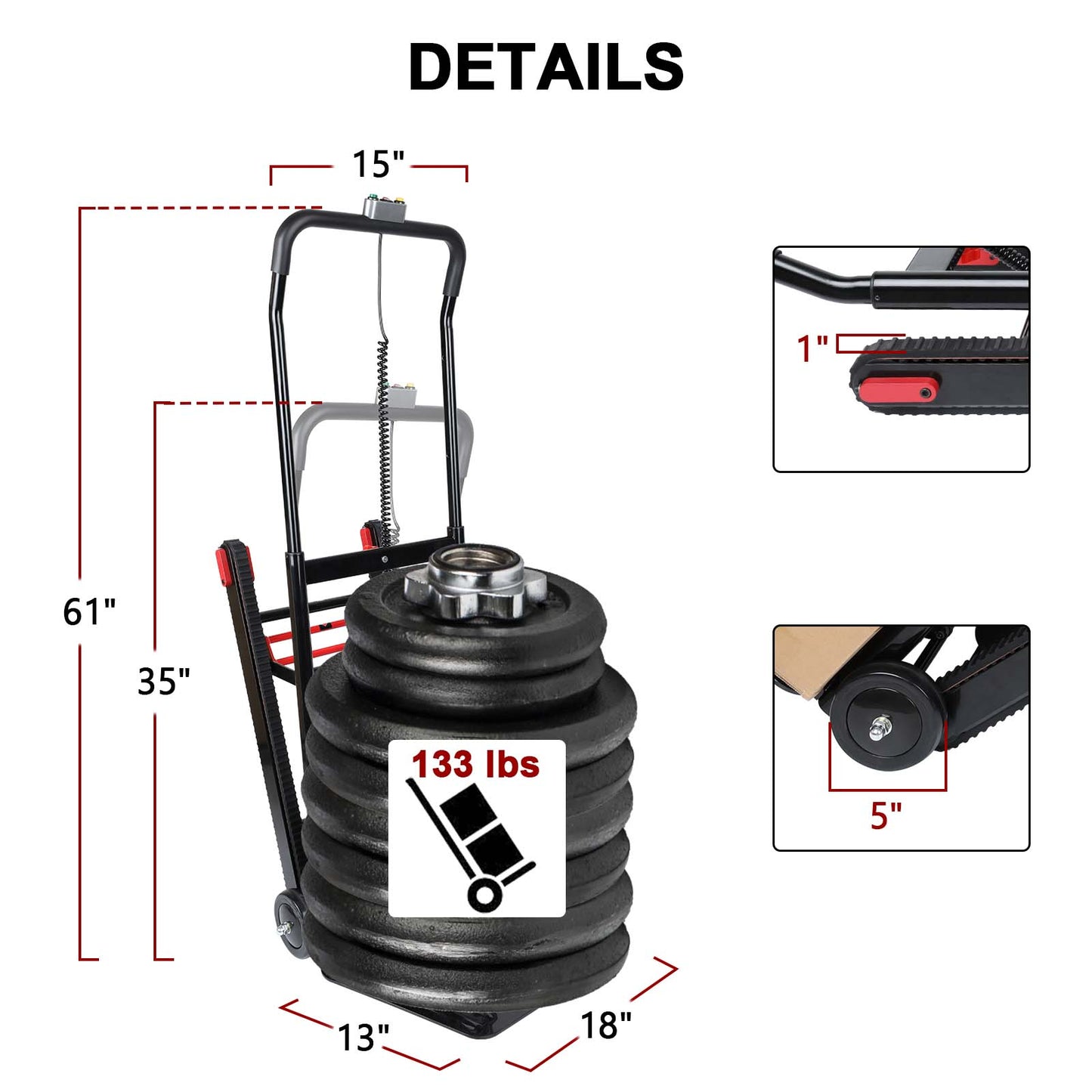 Portable Electric Battery Powered Motorized Stair Climbing Hand Truck 150lb Lift