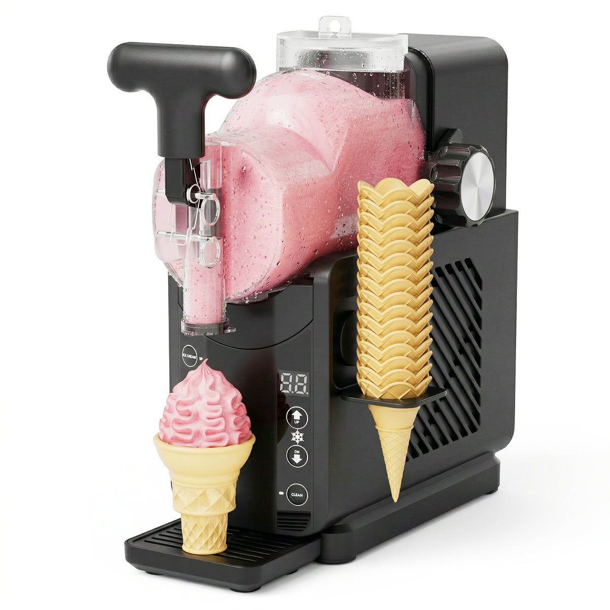 Ecojoy Slushie Machine for Home - No Ice Needed, Fast 5-Min Freeze, Auto-Clean, 5 Preset Modes | Frozen Margaritas, Cocktails, Smoothies, Frappés, Ice Cream