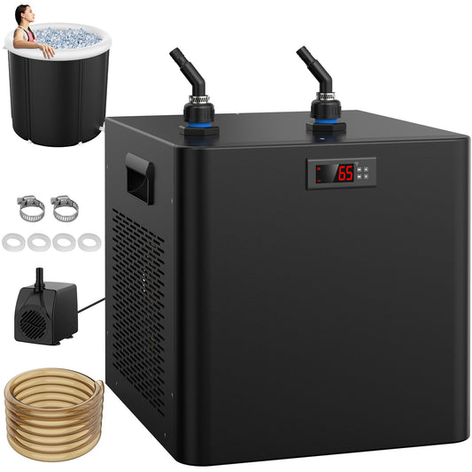 Ecojoy Aquarium Chiller,132gal 500L, 1/2 HP Aquarium Water Chiller for axolotl,Hydroponic System,ice bath