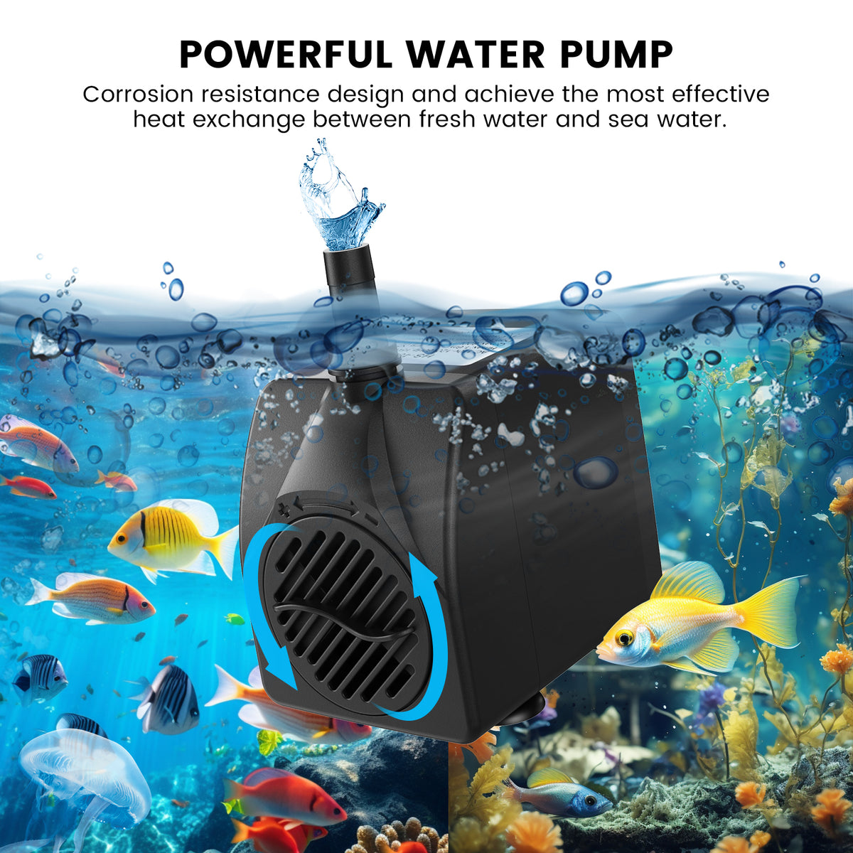 Ecojoy Aquarium Chiller 42 Gal, 1/10 HP Fish Tank Water Chiller Machine Hydroponic Cooling System with Effective Refrigeration Compressor and Upgraded LED display, for Axolotl Jellyfish