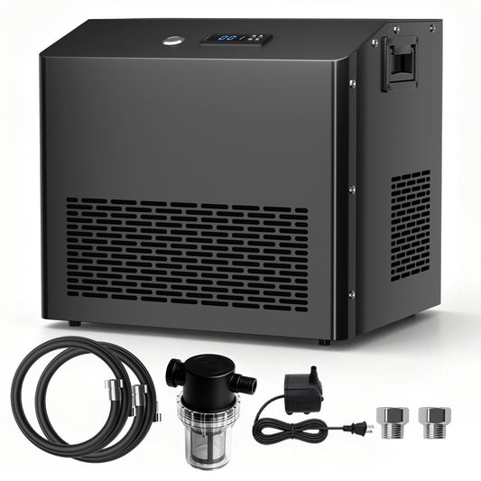 Ecojoy 1/2 HP Cold Plunge Chiller for Ice Bath Tub | Smart WiFi Control, Built-in Water Pump, Quiet Operation, Fast Cooling & Cold Therapy Recovery