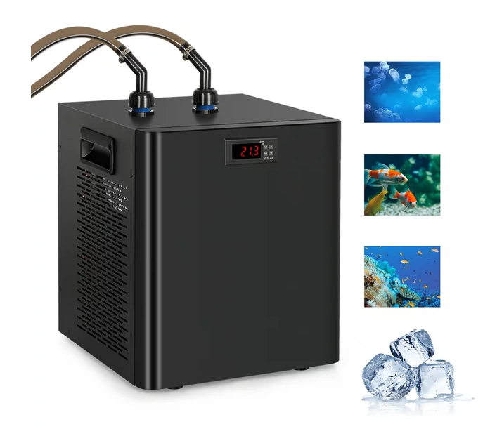 Ecojoy Aquarium Water Chiller 75GAL 1/3HP Fish Tank Chiller, 300L Cooling System with Quiet Design Compressor Refrigeration