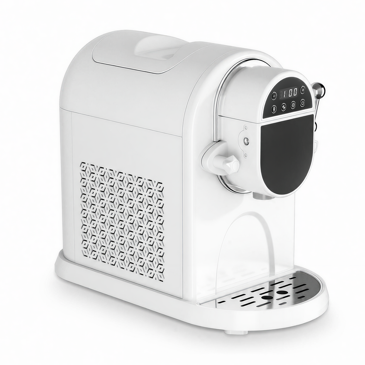 Ecojoy Soft Serve Ice Cream Machine 1.25Qt | No Pre-Freezing Countertop Ice Cream Maker for Home | Built-In Compressor | Adjustable Hardness, LED Display | Frozen Yogurt, Dairy Free