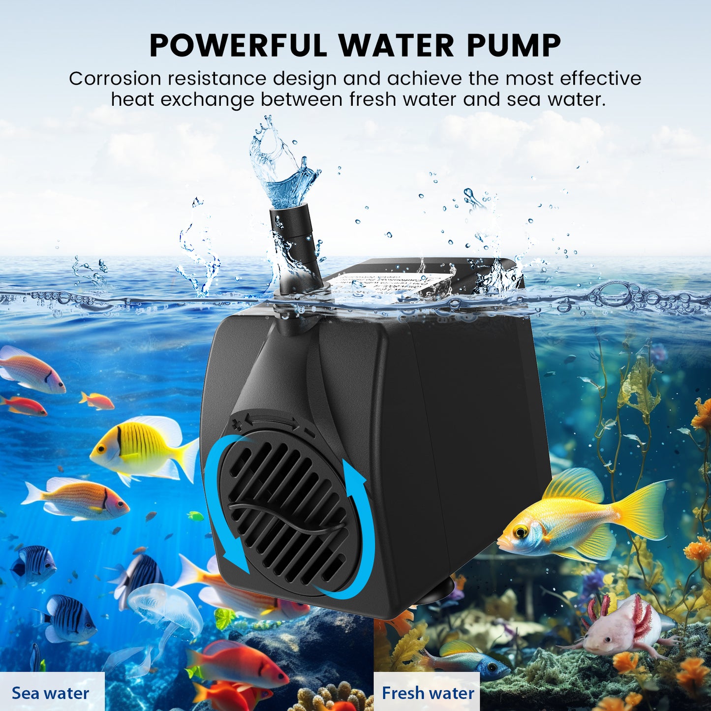 79 Gal Aquarium Chiller Water Chiller Hydroponic 1/3 HP Tank Cooler With Remote