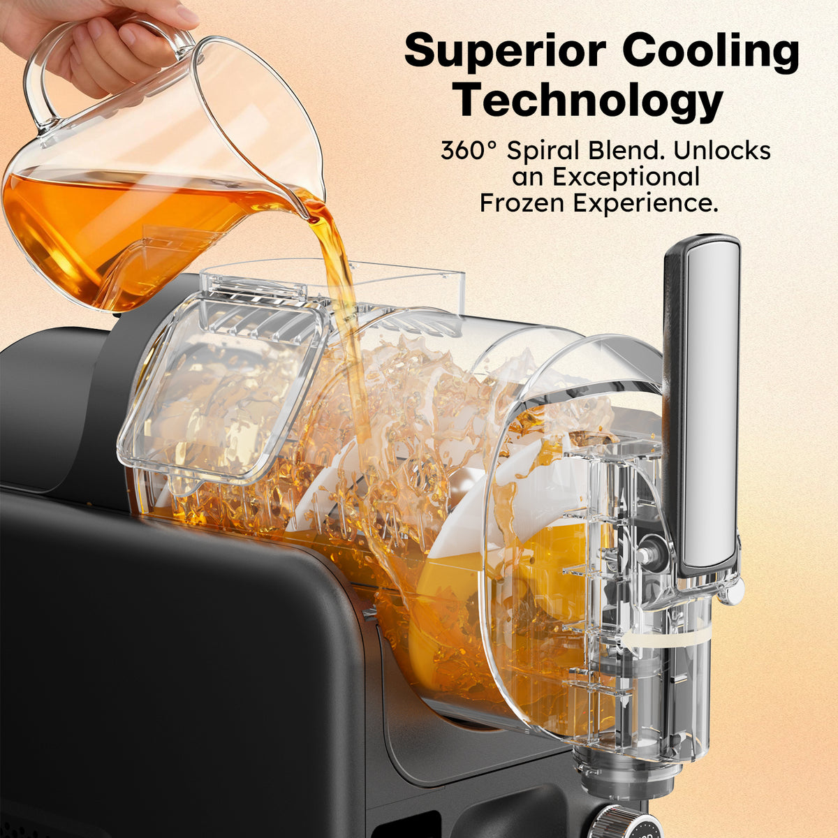 Ecojoy Slushie Machine for Home - No Ice Needed 88oz Slushy Machine, with Self-Cleaning & 5 Preset Programs Frozen Drink Maker, Margaritas, Frappés, Milkshake, Soft Ice Cream