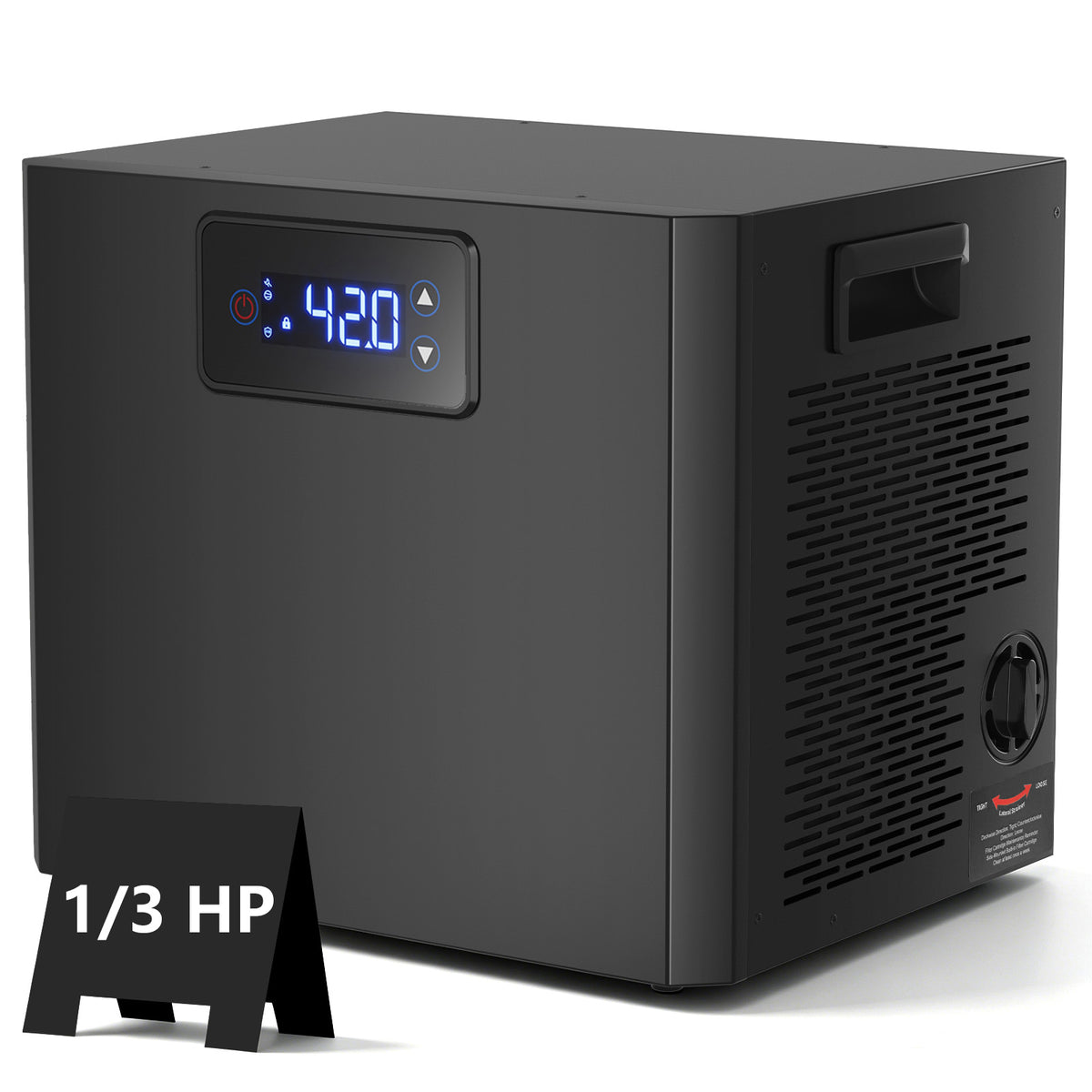 Ecojoy Aquarium Chiller, 1/3 HP Ice Bath Cold Plunge Chiller with Filter and Water Pump, Water Chiller for for Axolotl & Tubs