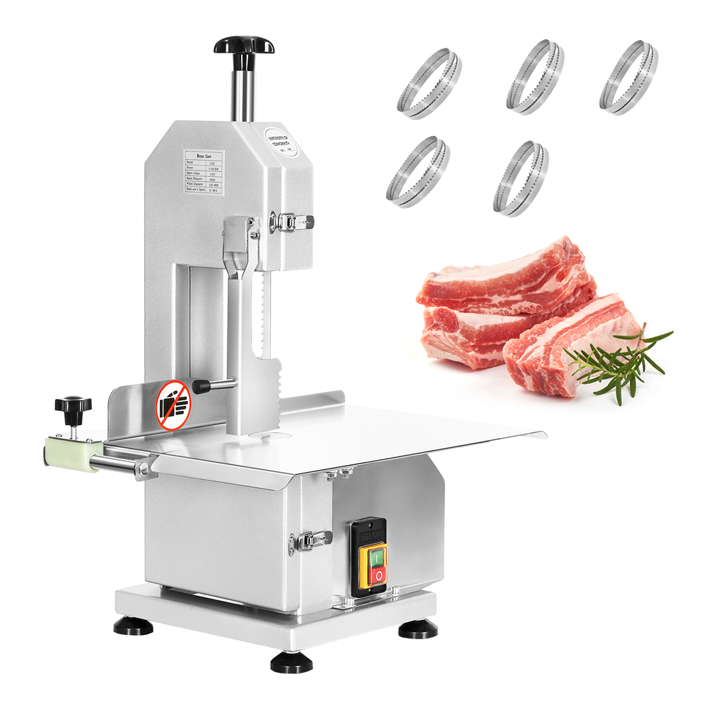 750W Electric Bone Saw Machine Commercial Frozen Meat Countertop