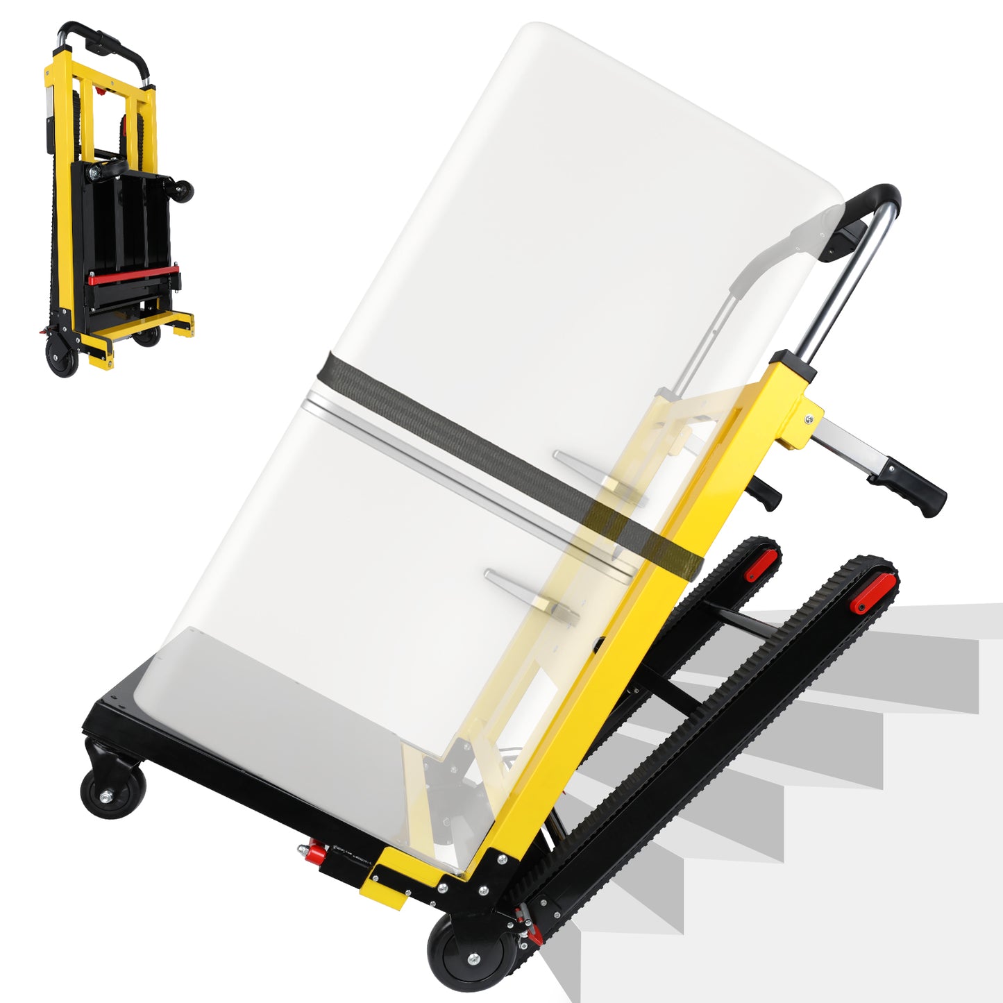 Electric Stair Climbing Hand Trucks 200W Motor 3 Variable Speeds 440lbs Max Load