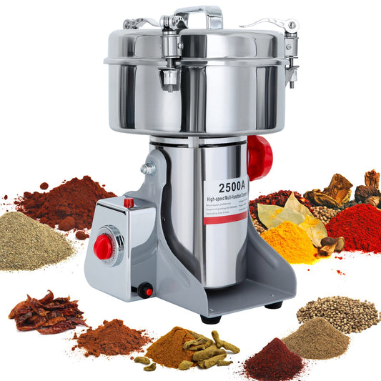 2500g Electric Grain Grinder Commercial Swing Type Dry Mill Machine
